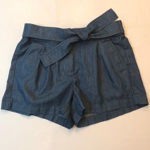 J. Crew - light denim short with tie